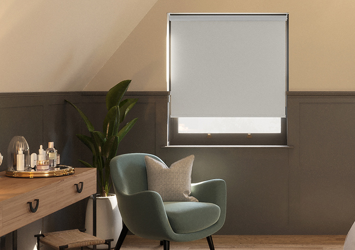Shimmer (Blackout), Silver Birch - Twist&Fit Roller Blind - Image 3